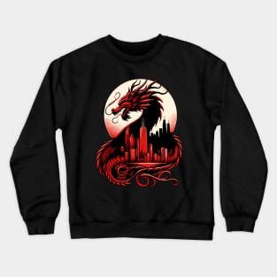 Fiery Chicago Dragon - Lunar New Year 2024 Crewneck Sweatshirt